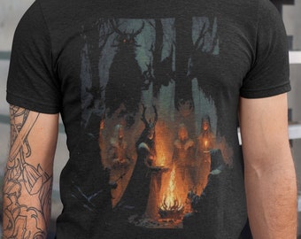Witches Sabbath TShirt, Black Magic Ritual Shirt, Witchcraft Tee