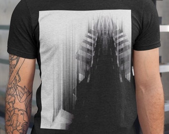 Psychedelisches Baphomet TShirt, Dark Surreal Dystopian Shirt, Trippy Horror Surrealismus T-Shirt