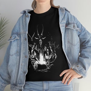 Samhain TShirt, Pagan Witch Ritual Shirt, Black Mass Tee image 8