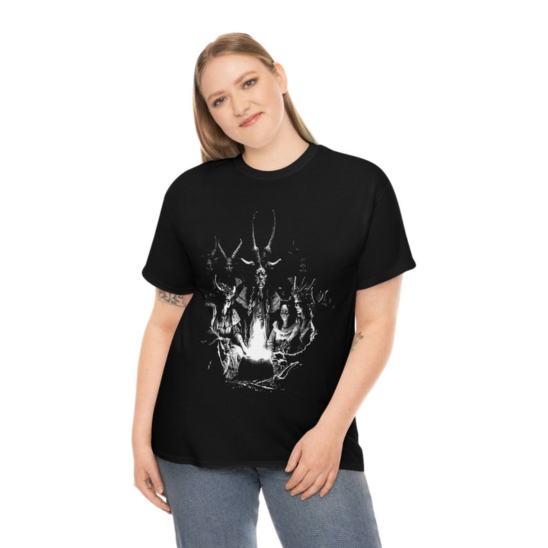 Samhain TShirt, Pagan Witch Ritual Shirt, Black Mass Tee image 5