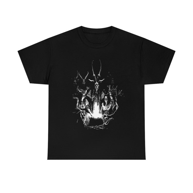 Samhain TShirt, Pagan Witch Ritual Shirt, Black Mass Tee image 2