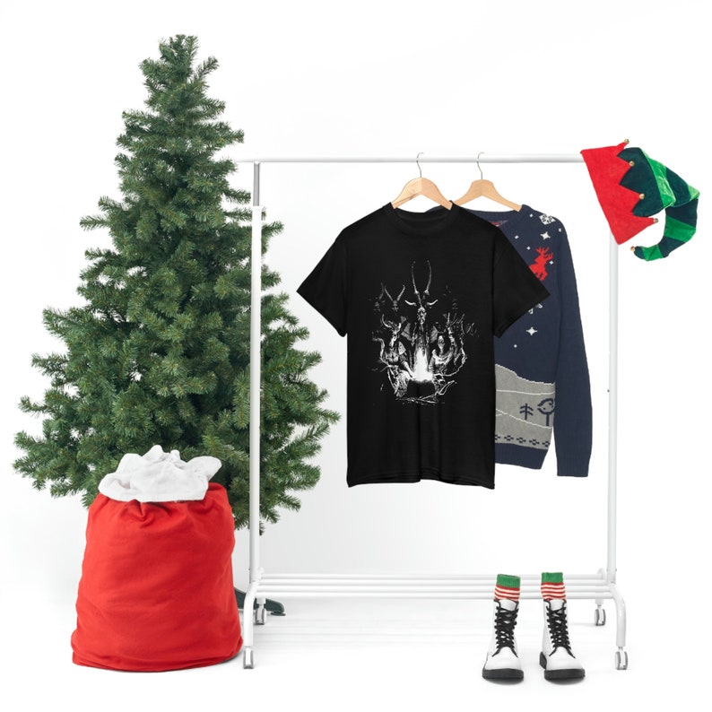 Samhain TShirt, Pagan Witch Ritual Shirt, Black Mass Tee image 9