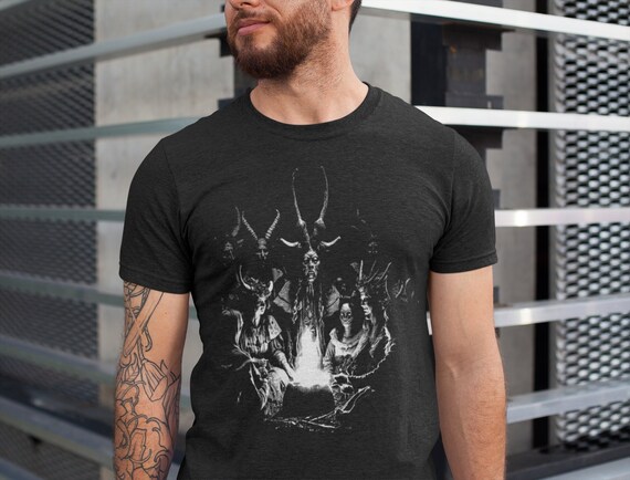 Samhain TShirt, Pagan Witch Ritual Shirt, Black Mass Tee