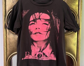 Bjork Post Tour 96 Long Sleeve Shirt, Vintage Style 90s Art Pop
