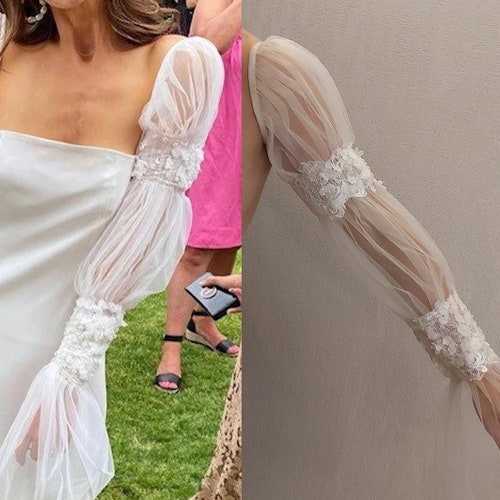Removable Bridal Sleeves Detachable Wedding Dress Straps Etsy