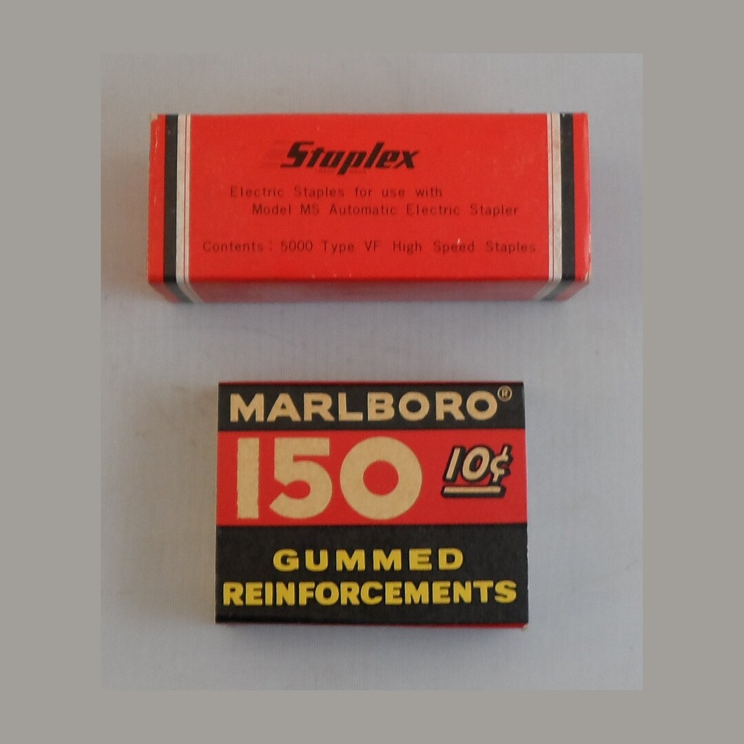 Vintage Staplex Staples and Gummed Labels Office Supplies Etsy