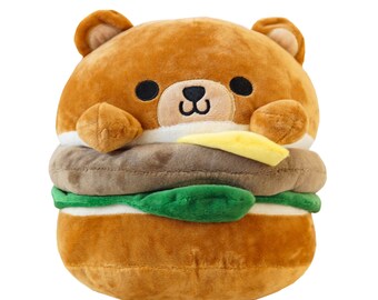 bear hamburger plush