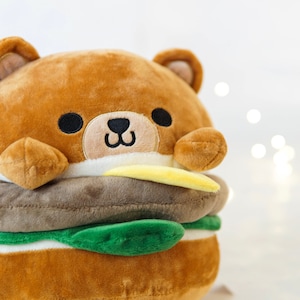 bear hamburger plush