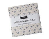 INDIGO GATHERINGS by Primitive Gatherings for Moda Fabrics Charm Packs 42 - 5 quot Squares