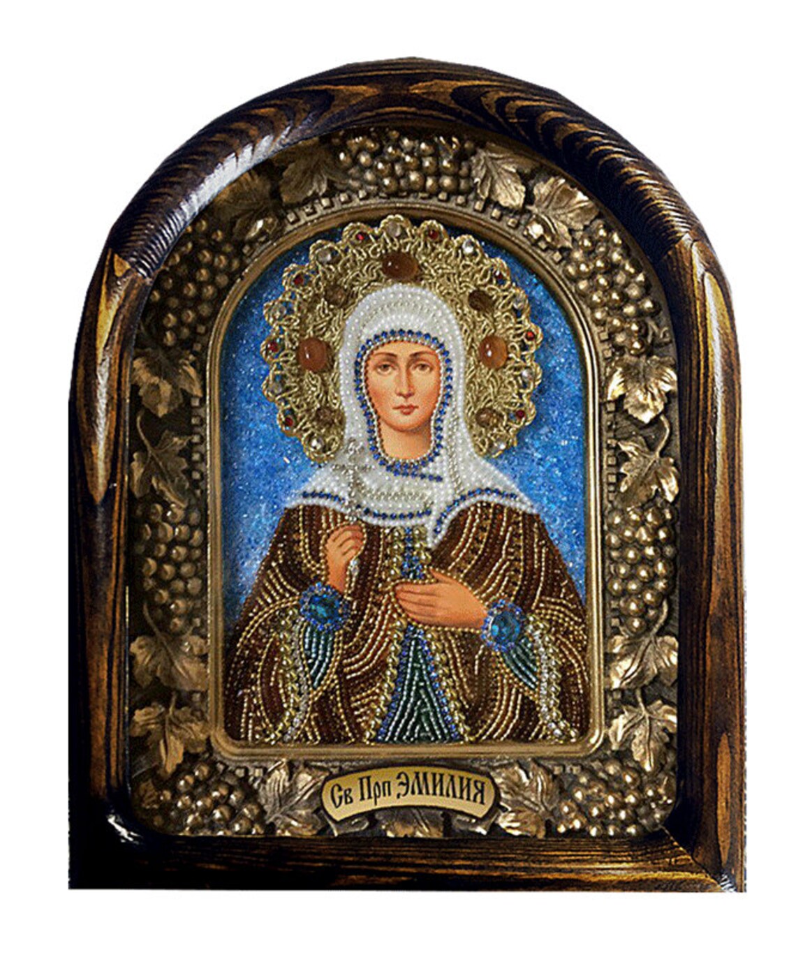 St Emily Saint Emmelia Nameday icon Religious Art Orthodox Etsy