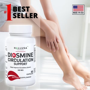 DIOSMIN 600 Mg - Circulation & Vein - Varicose Veins in Legs HALLOSMIN 60 Cap