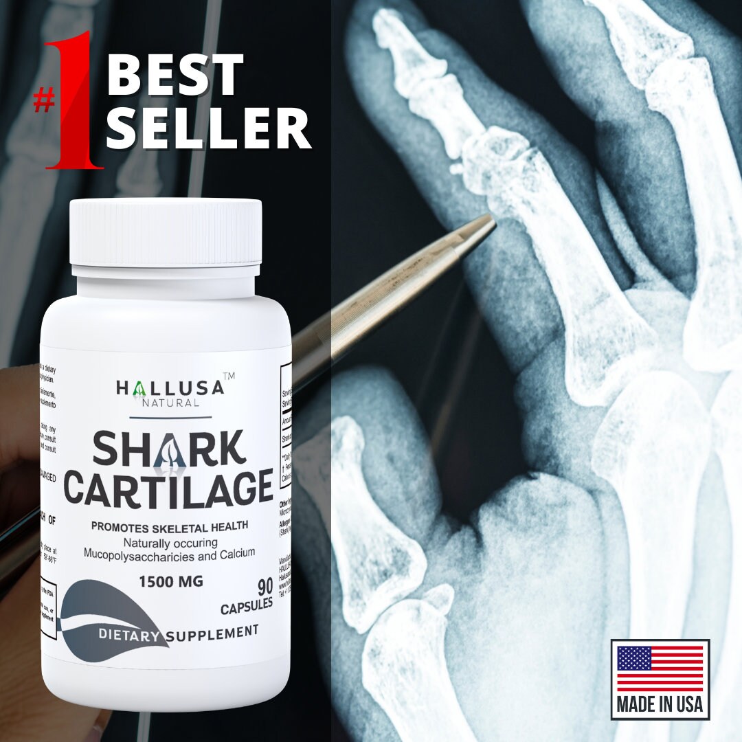 SHARK CARTILAGE Calcium Defense System Strength Joint & Bone Support 90 ...