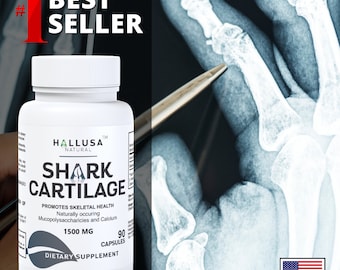 SHARK CARTILAGE - Calcium Defense System - Strength Joint & Bone Support -90 Cap