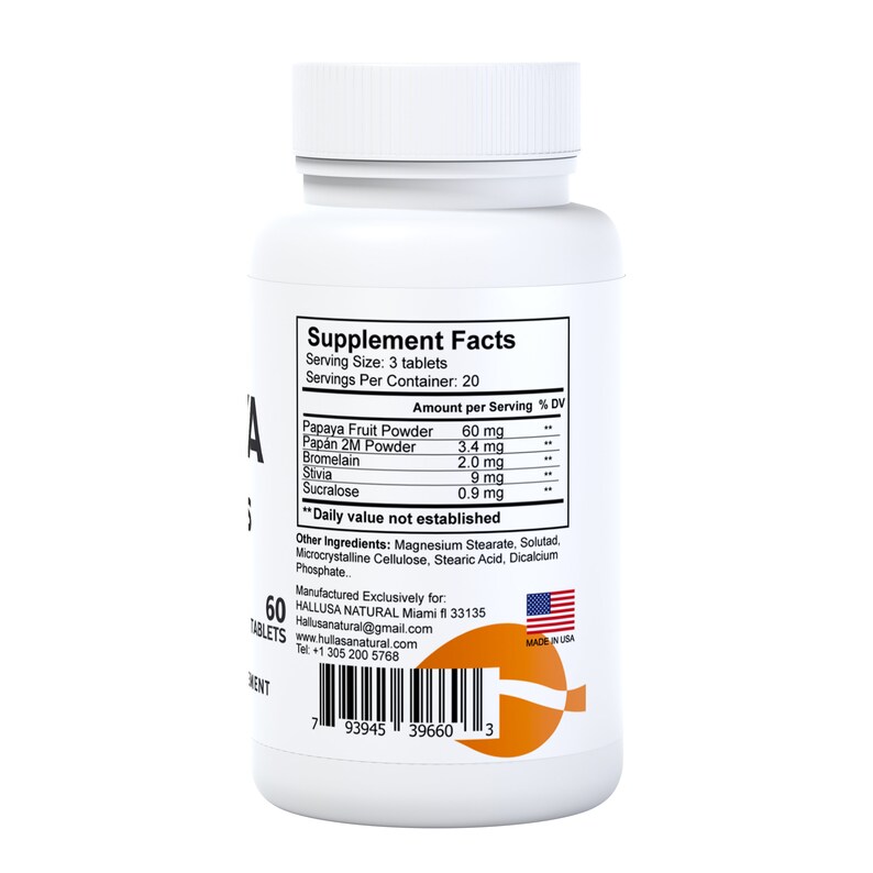 PAPAYA Enzymes Digestive Health Bloating and Heartburn Etsy