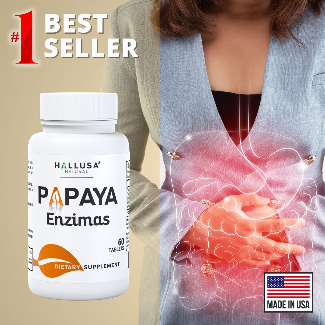 PAPAYA Enzymes Digestive Health Bloating and Heartburn Etsy
