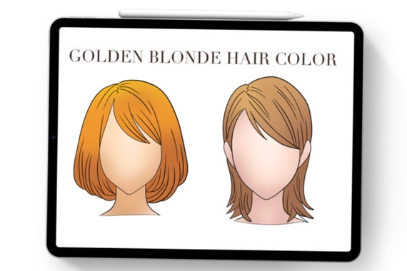 Blonde Hair Color Procreate Palette