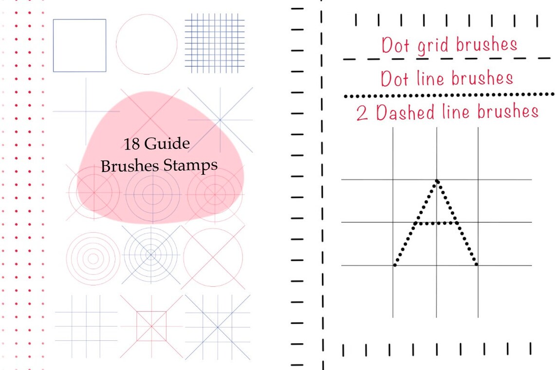 Procreate Ruler templateProcreate brushesMadara Grid Etsy