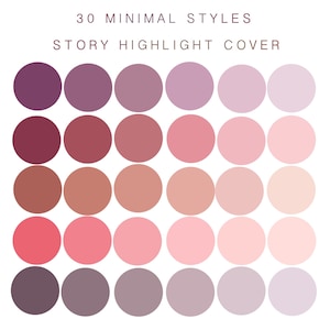 30 Minimal styles Instagram Story highlight covers,Pastel Covers,Story Highlight Covers,Branding Kit,Solid Icons Instagram