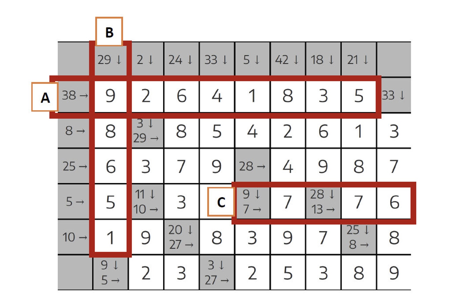 150 Printable 5 X 8 Kakuro Sudoku Puzzles With Solutions Etsy