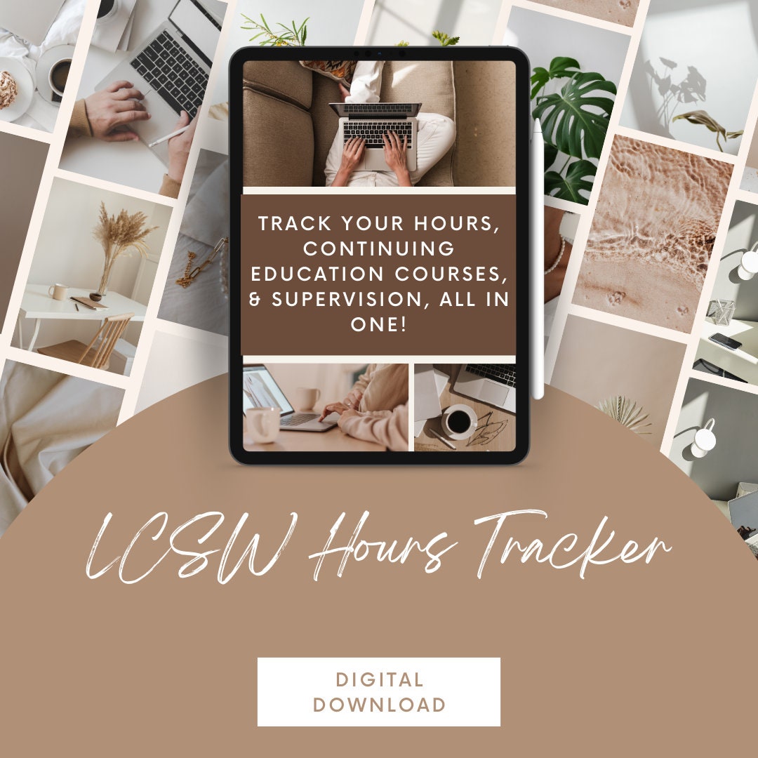 LCSW Hours Tracker Etsy