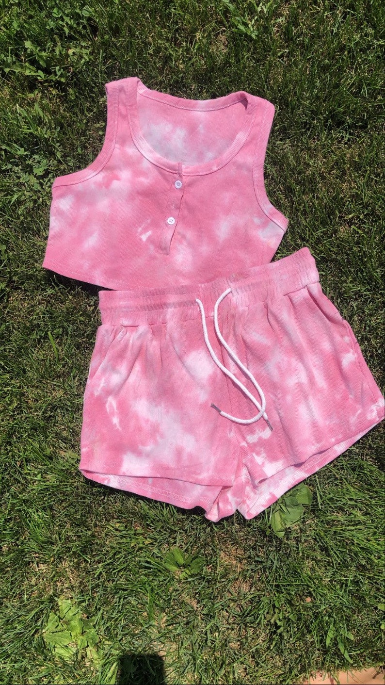 Tie dye ice dye lounge set!