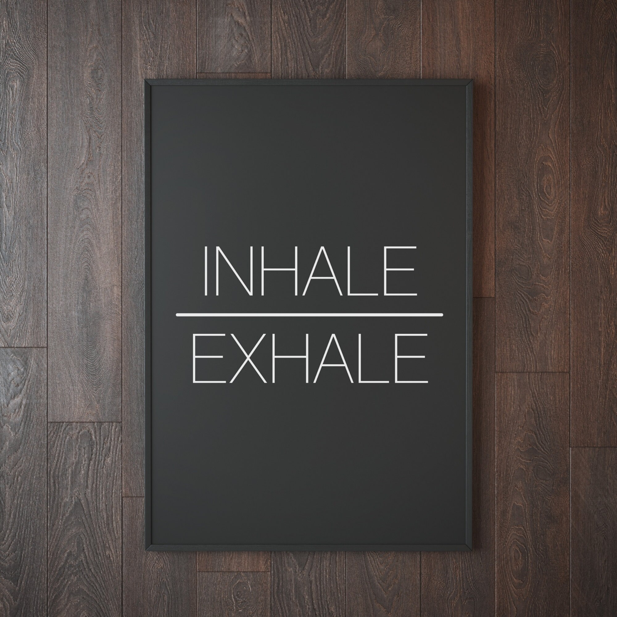 Inhale Exhale Printable Wall Art Inhale Exhale Print Etsy