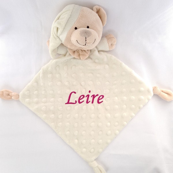 Muñecos de apego, Manta de bebé personalizada, nombre bordado, Doudou, Regalo del bebé recién nacido, Manta de dormir, Manta con nombre