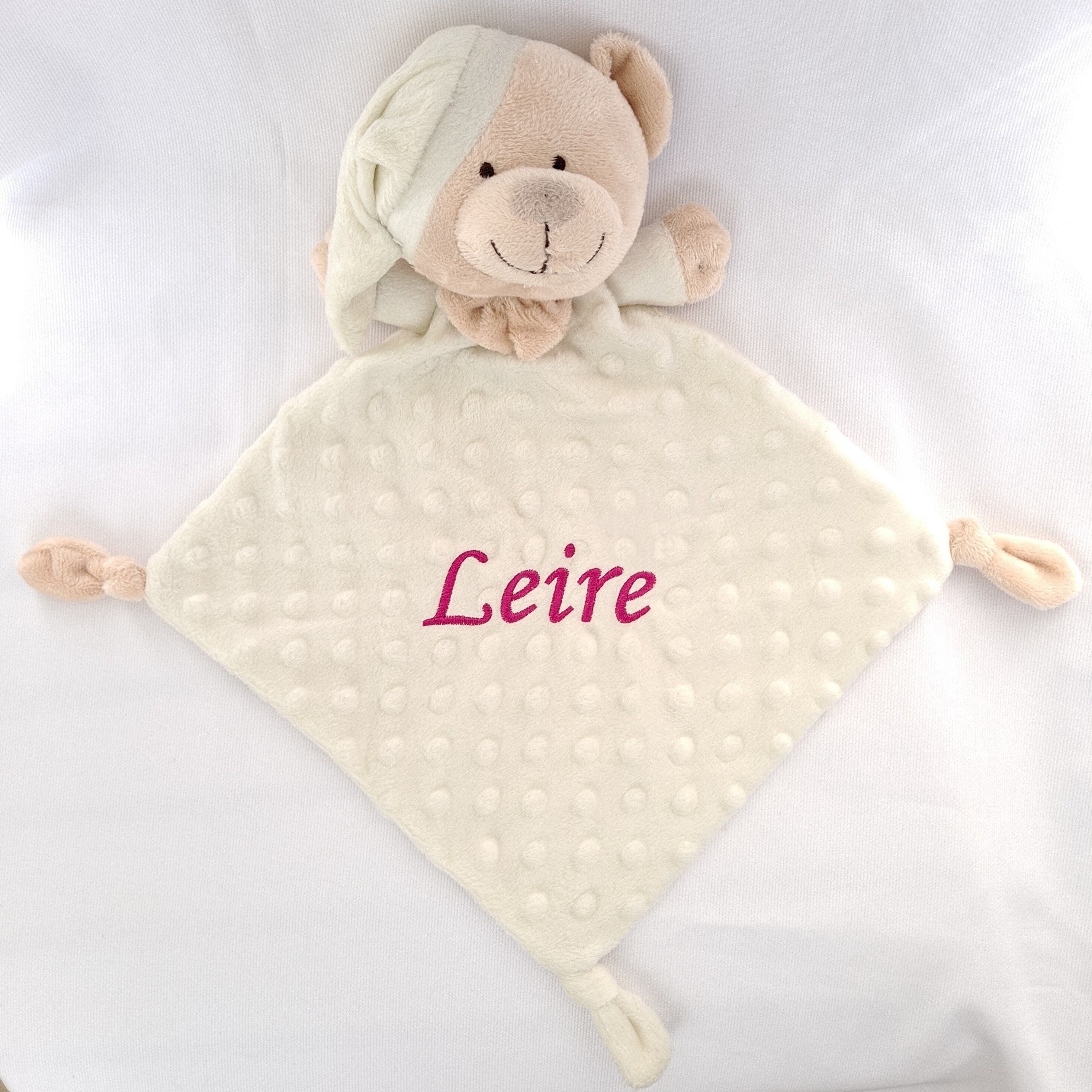 Peluche Dou dou Osito Personalizado con el nombre del bebe