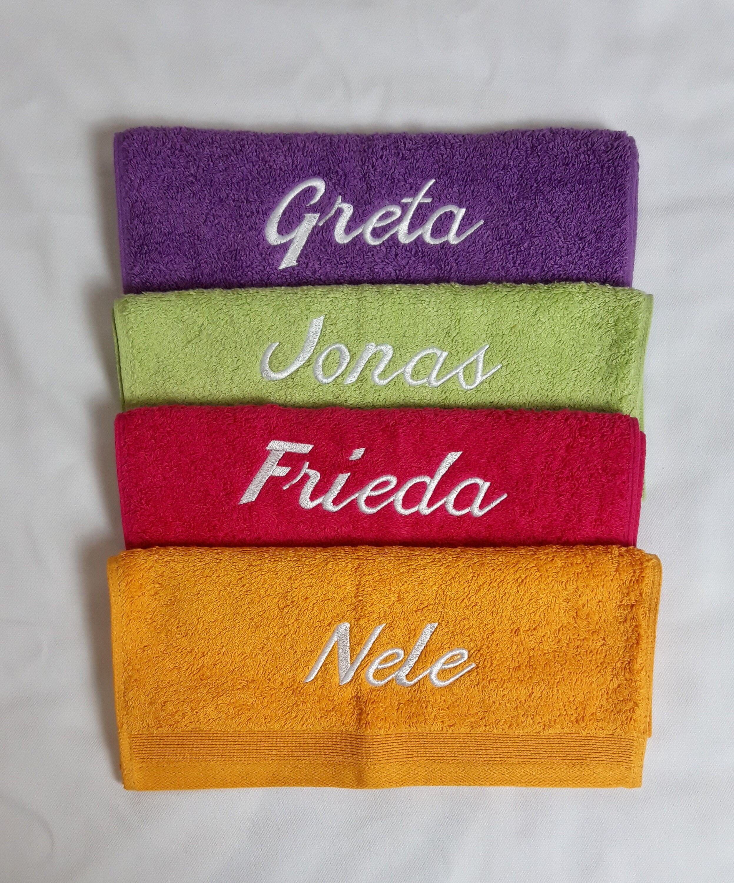 Custom towel name text towel hand bath embroidered gift Etsy