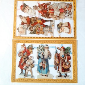 Mamelok Press Christmas Scraps... Father Christmas Decoupage... Victorian Style Ephemera... Junk Journal Altered Art... Paper Ephemera (a)