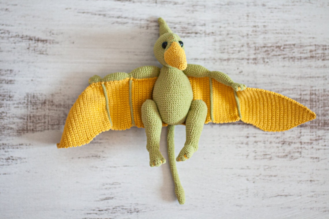 Pterodactyl Crochet Pattern Pterodactyl Amigurumi Pattern Etsy UK