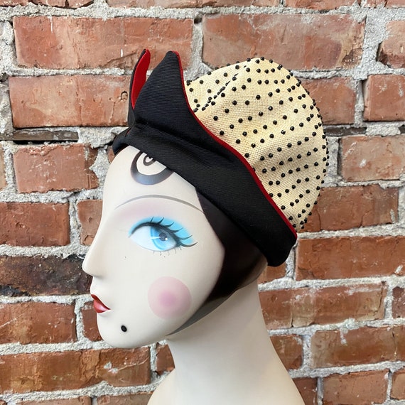 50s Miss Dior | Christian Dior unique beaded hat