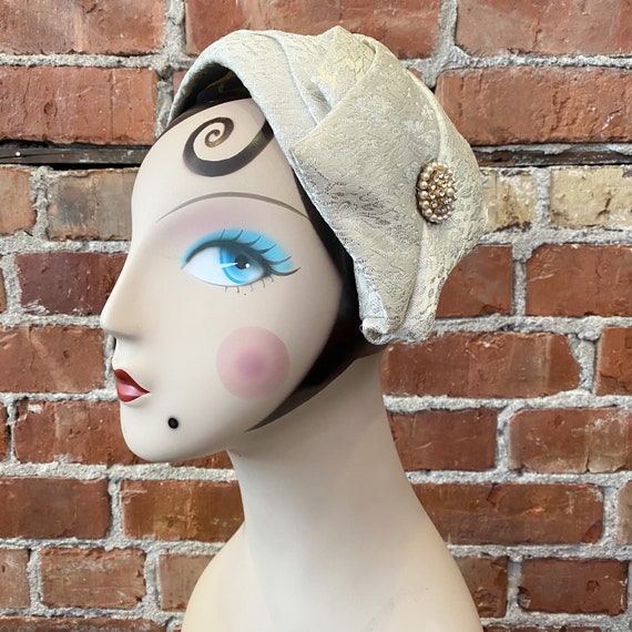 50s Formal Calot Hat | Juliet Cap | Fine Maid Cali