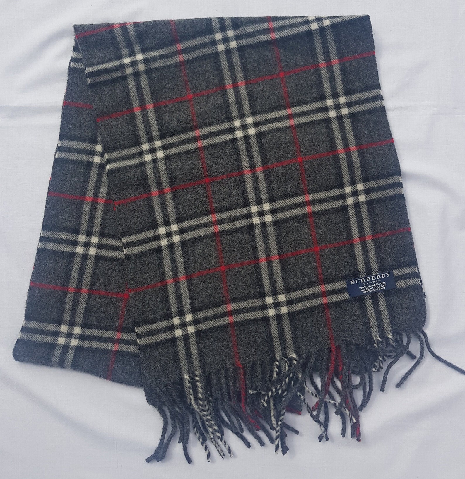 Burberry Lambswool Scarf Very Good Condition Etsy UK