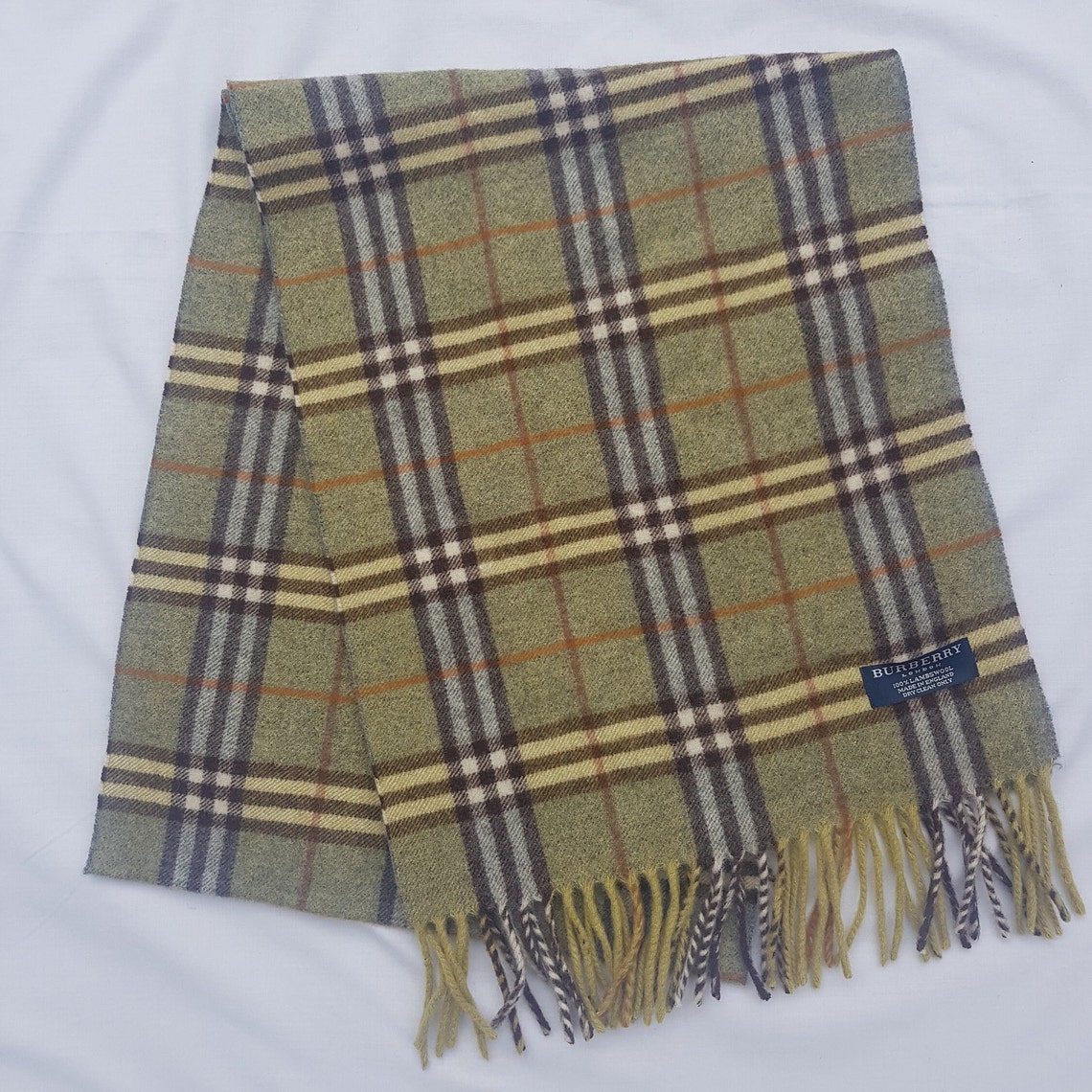 Burberry Lambswool Scarf Very Good Condition Etsy