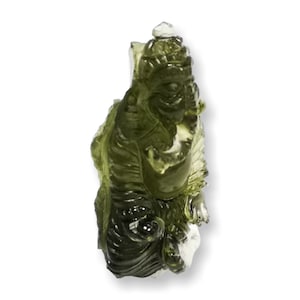 Moldavite Ganesh carving 6,72 g
