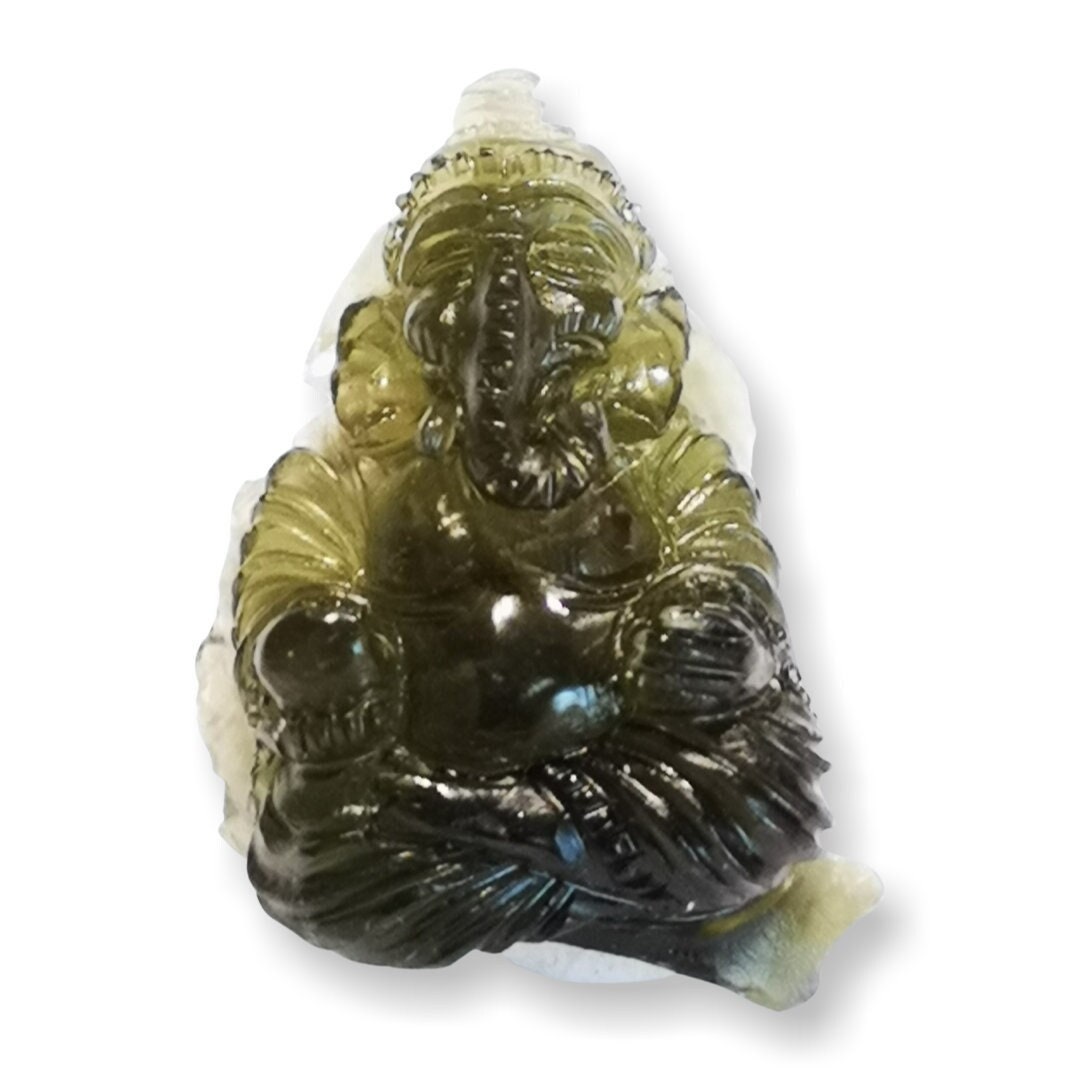 Ganesh Moldavite & Opal Pendants Ganesh Moldavite & Opal Pendants