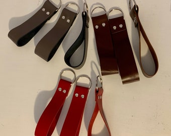 Leather Keychains made from reclaimed material