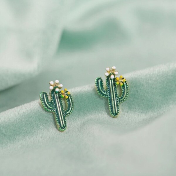 Cactus Stud Earrings