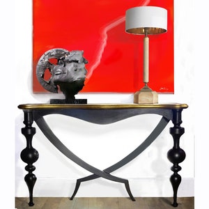 Consola de madera de lujo
