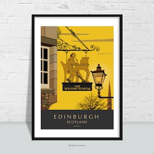 Edinburgh Poster Print Wall Art of the Writers Museum in Scotland, Scottish Art Print, Scottish Art Souvenir, A Superb Gift for Authors.