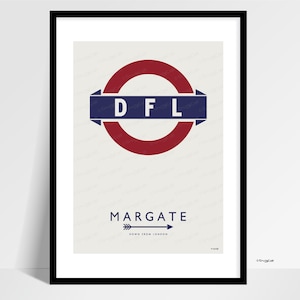 Margate Travel Poster Print: Vintage Retro Wall Art