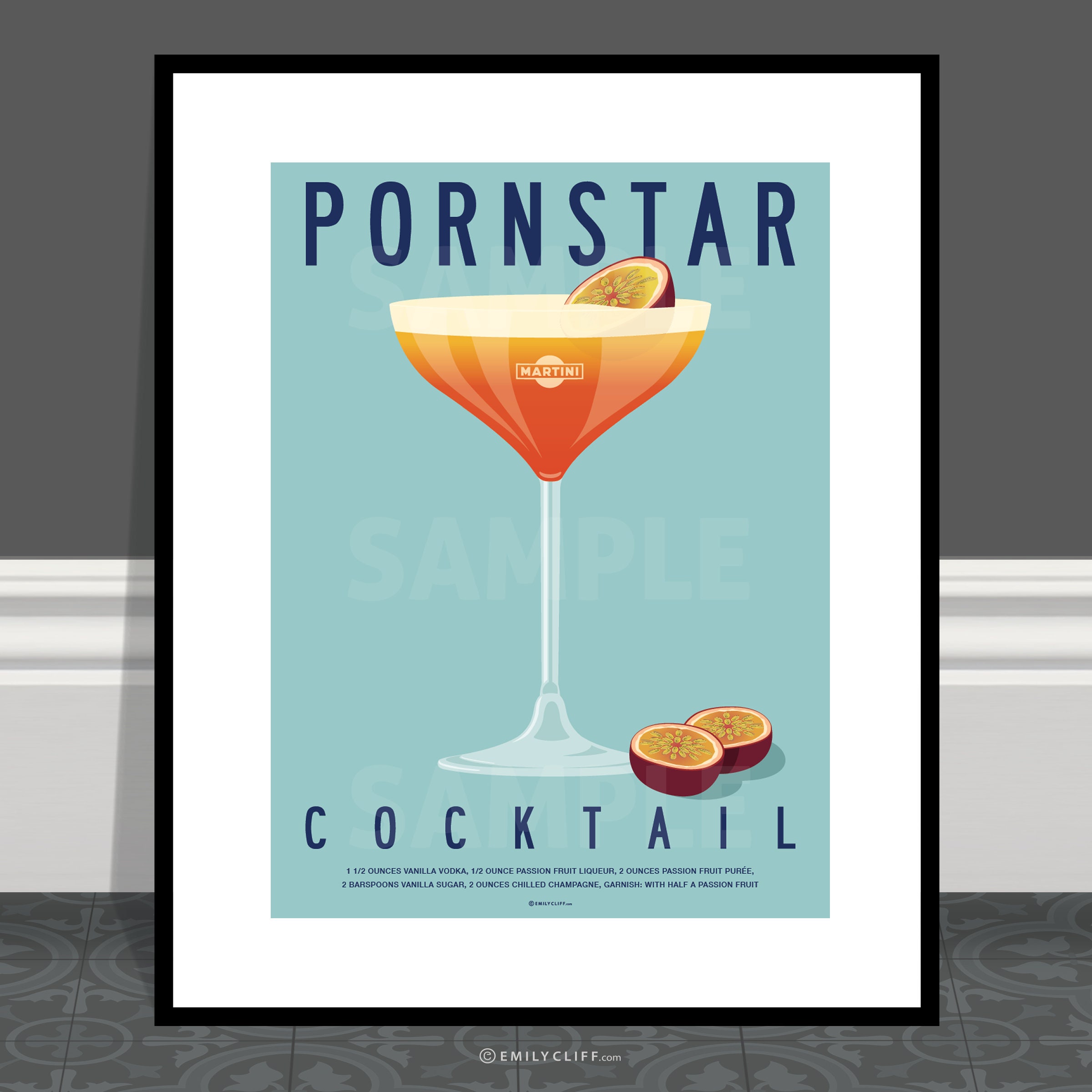 2400px x 2400px - Pornstar Martini Cocktail Poster Print Posters Porn Star - Etsy Australia