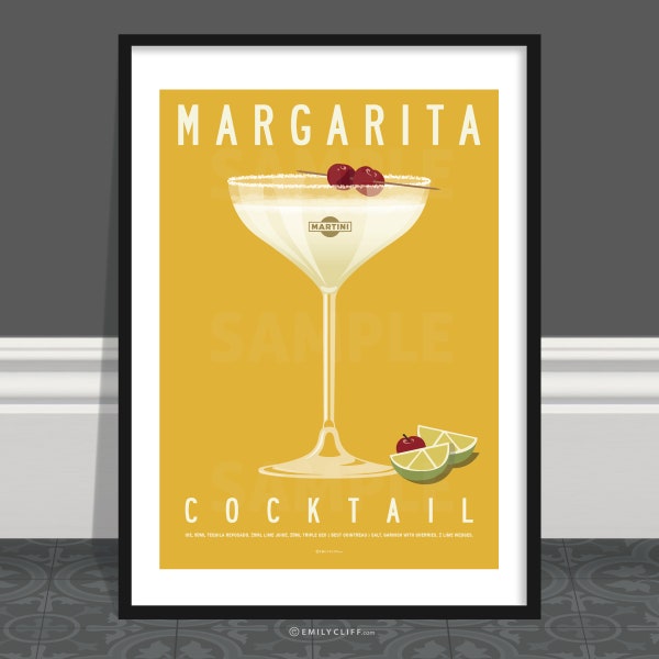 Cocktail Wall Art Etsy