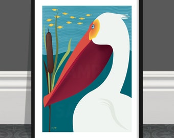 Pôster de arte Pelican American