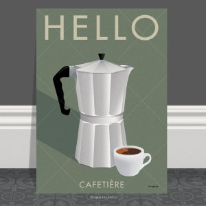 Impression poster café