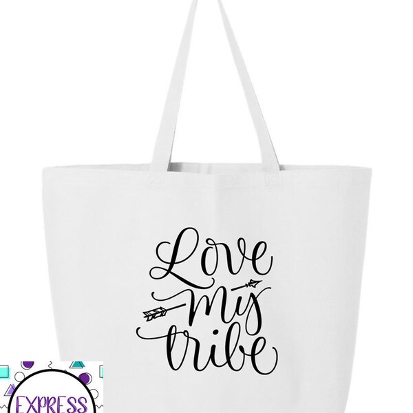 Red Canvas Tote Etsy