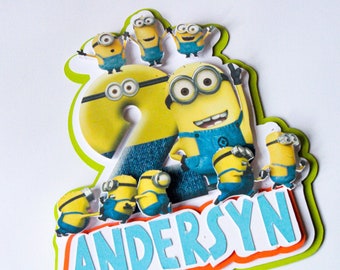 Minion Cake Topper Etsy Minion Cake Topper Etsy