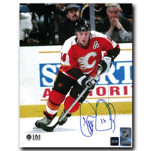 Theo Fleury Calgary Flames Autographed Action 8x10 Photo
