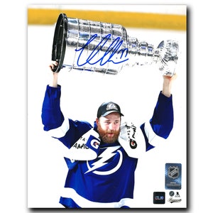 Victor Hedman Tampa Bay Lightning Autographed 2021 Stanley Cup Champions 8x10 Photo